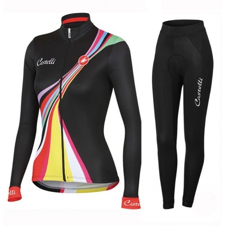 Tenue Maillot M/L + Collant Long 2016 Castelli Viva Femme N001